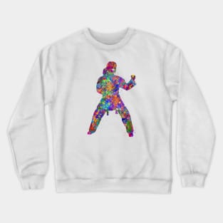 Taekwondo watercolor Crewneck Sweatshirt